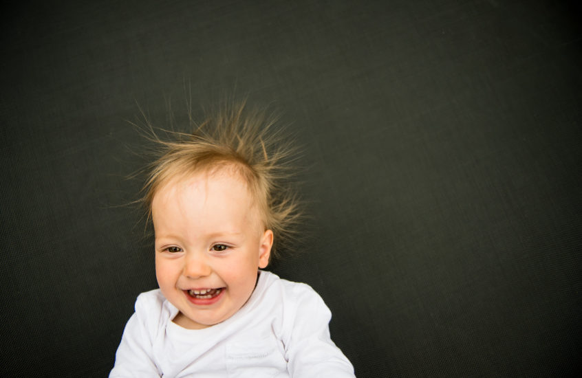 anti static foam protects from static electricity crazy hair baby
